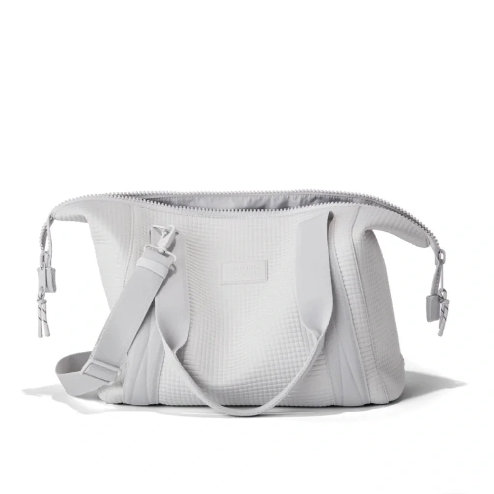 NWT: Dagne Dover sz md LANDON NEOPRENE CARRYALL BAG Limited Edition - Waffle Fog - Picture 5 of 9